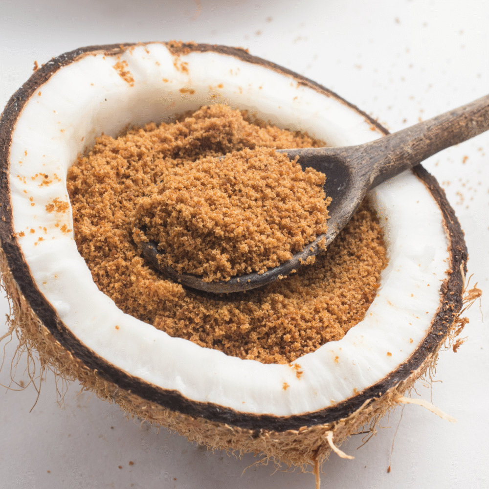 Coconut Blossom Sugar in coconut