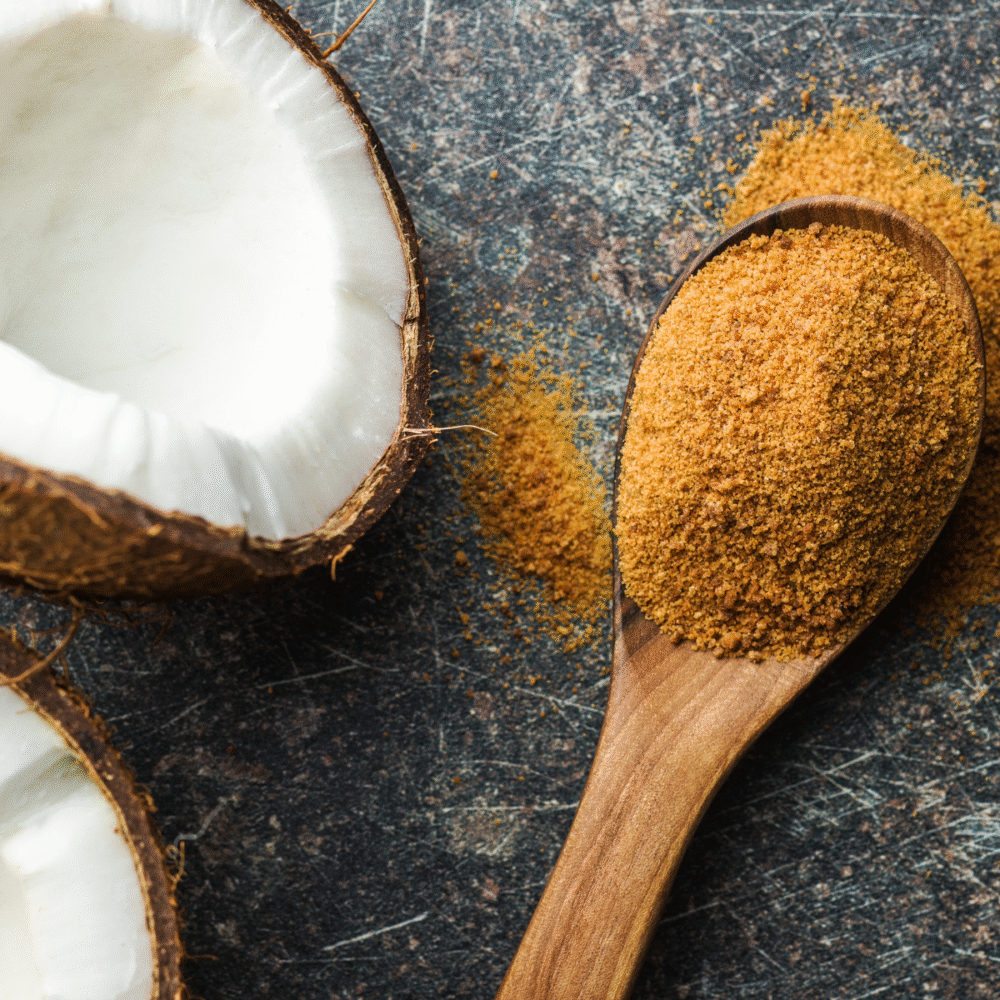 Coconut Blossom Sugar on spoon
